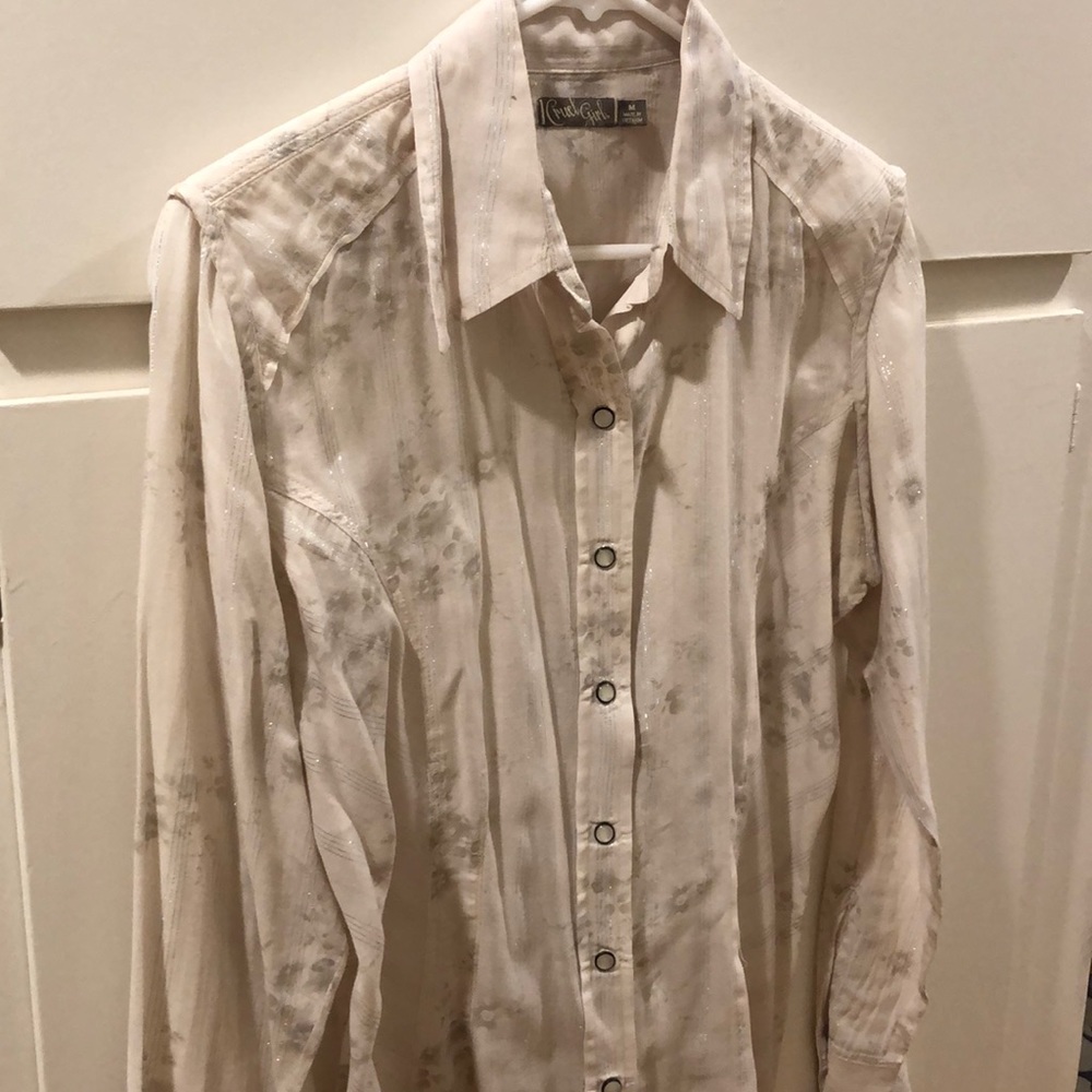 Cruel Girl Western button down show shirt